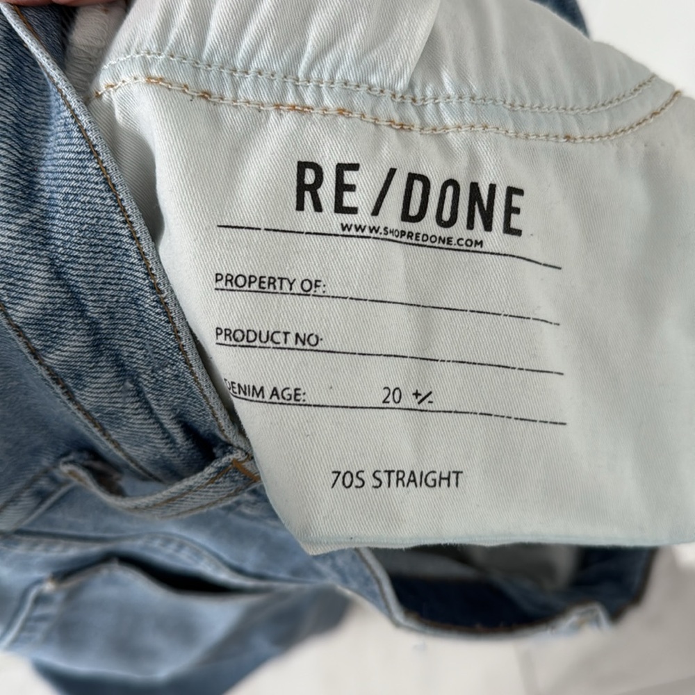 Re/Done 70s Straight Jeans - Picture 4 of 5